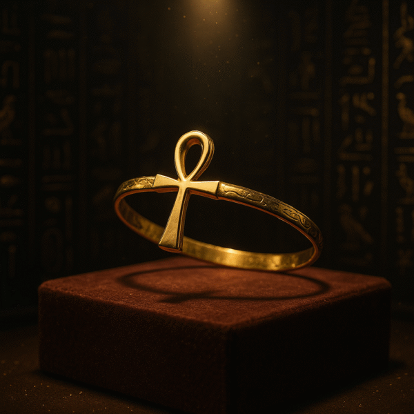 Bracelet of Life – Handmade Egyptian Ankh Copper Bracelet - Image 2