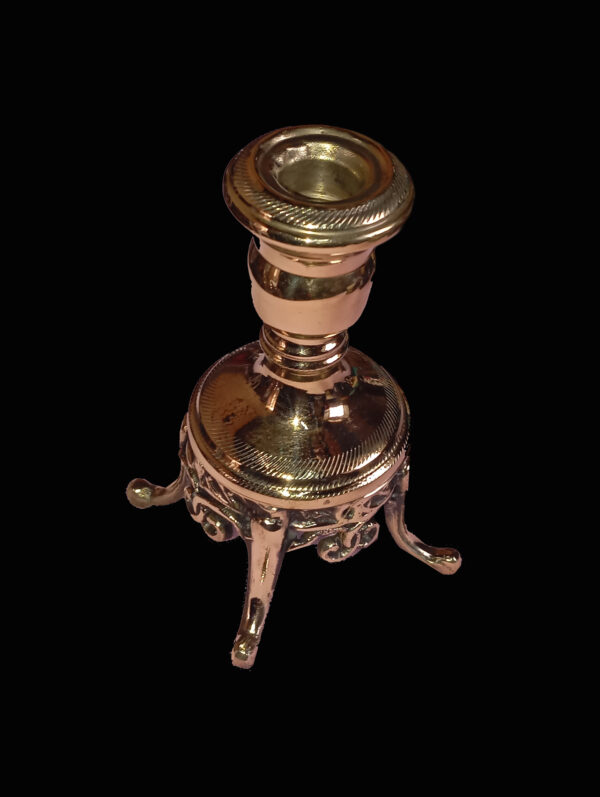 Handcrafted Brass Candle Holder – Egyptian Style - Image 2
