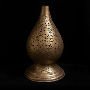 Handcrafted Islamic Brass Lamp – Traditional Engraved Design